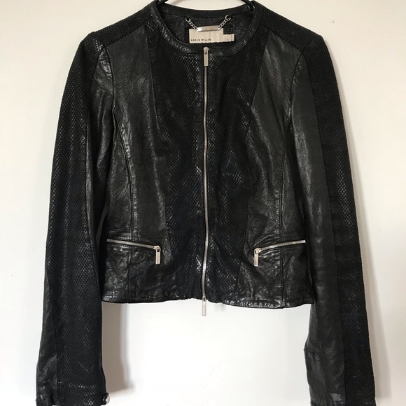 karen millen leather jacket for sale